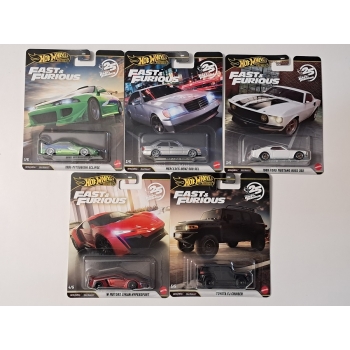 Hot Wheels 1:64 Zestaw Fast Furious Premium2026 Mix 1 - 5 szt